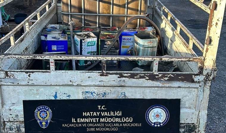 Hatay'da 3 bin 250 litre kaçak akaryakıt ele geçirildi