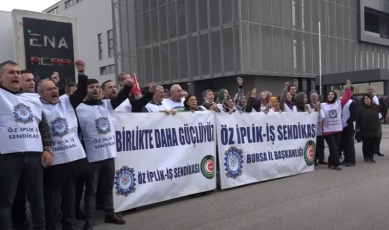 Eylem sırasında zehirlenen işçiler şirketi protesto etti