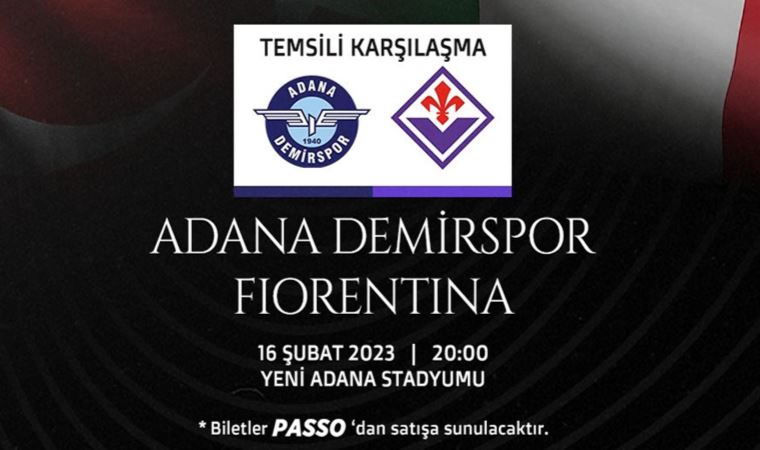 Adana Demirspor ve Fiorentina depremzedeler için temsili karşılaşma organize edecek