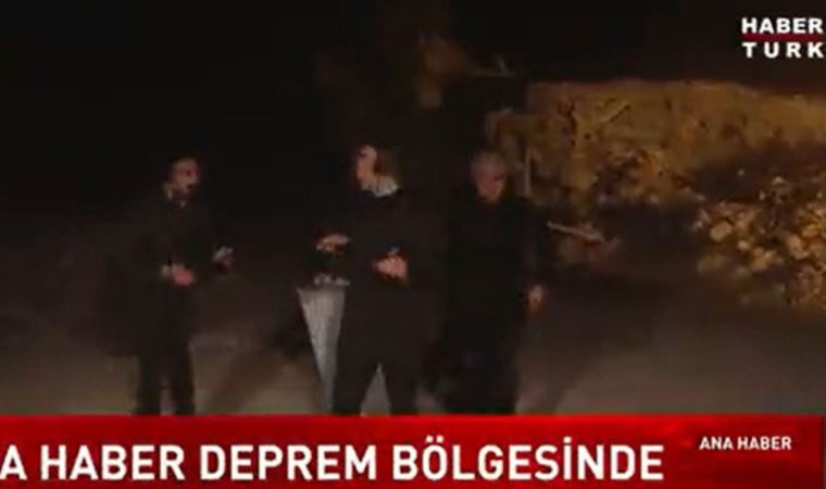 Hatay ve çevre illerde hissedilen 6.4 ve 5.8 büyüklüğündeki iki büyük depreme canlı yayında yakalandılar