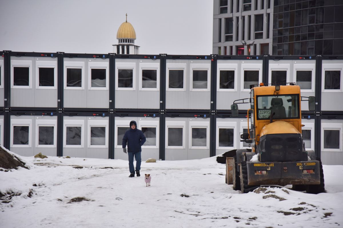 Lviv’de ülkenin en büyük modüler kasabası oluşturuldu