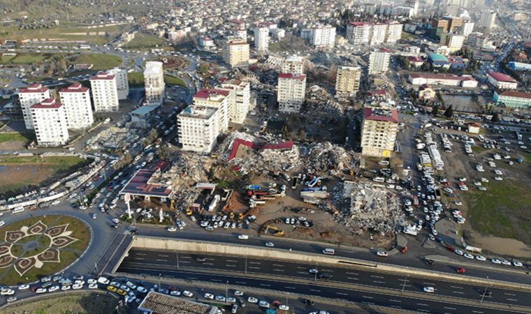 Kahramanmaraş’ta yıkım havadan görüntülendi