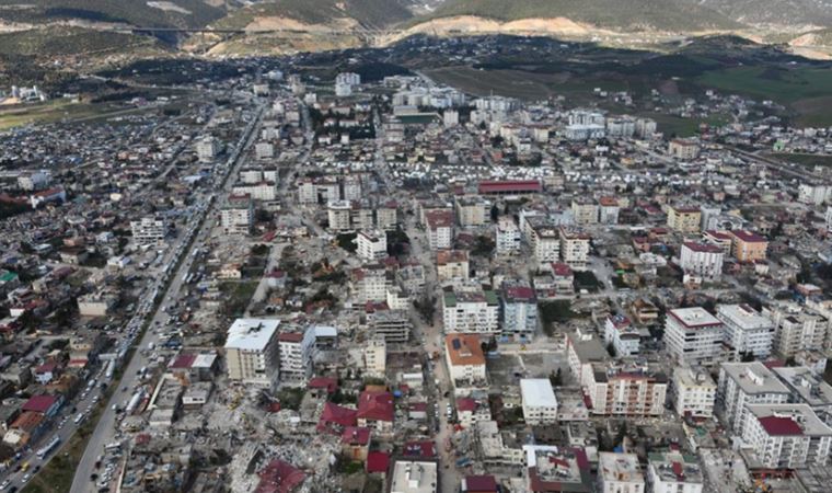 Depremin ardından Nurdağı'ndaki yıkım havadan görüntülendi