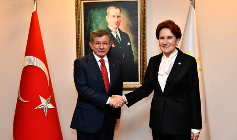 İYİ Parti Genel Başkanı Akşener, Gelecek Partisi Genel Başkanı Davutoğlu ile görüştü