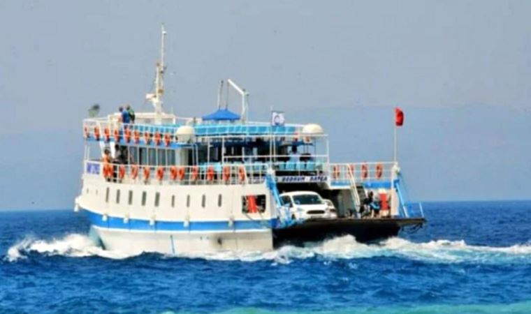 Bodrum'da feribot seferlerine fırtına engeli (28 Mart 2023)