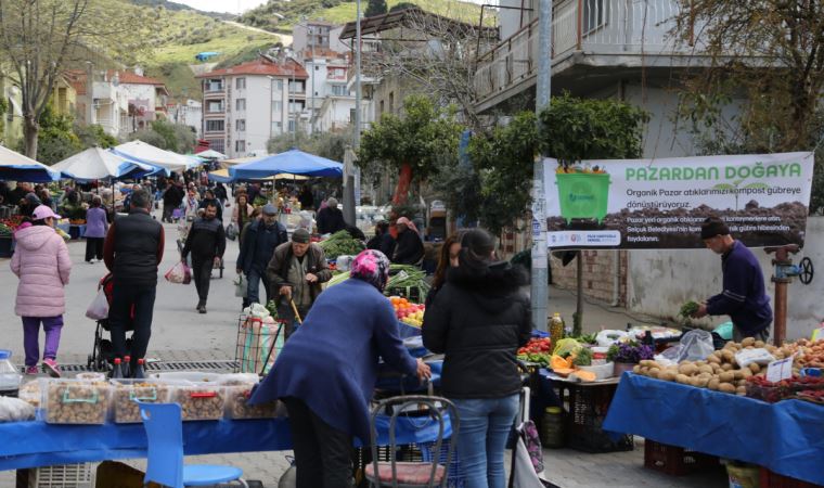 Efes Selçuk’ta pazar atıkları gübreye dönüşecek