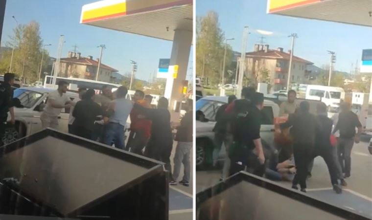 Petrol istasyonu muharebesi: Yumruk yumruğa kavga ettiler