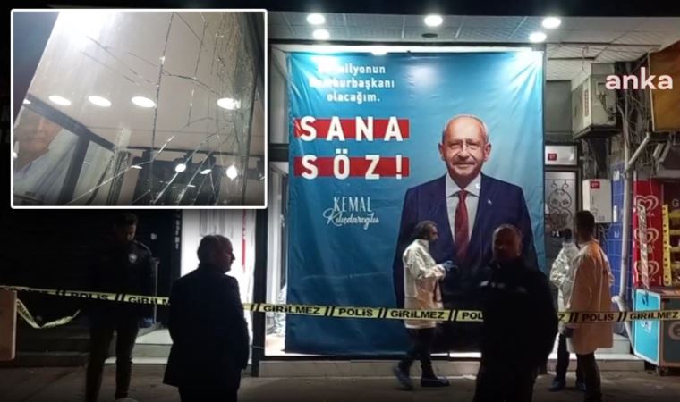 Millet İttifakı'nın Beyoğlu Seçim Koordinasyon Merkezi'ne taşlı saldırı