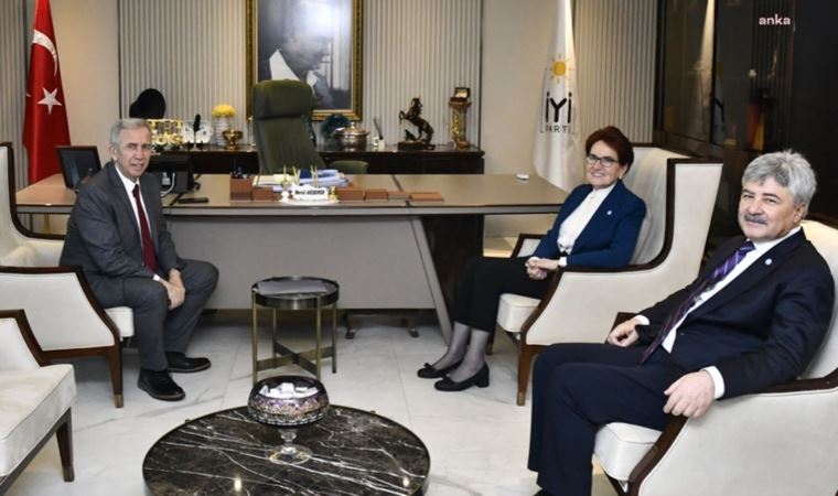 İYİ Parti Lideri Meral Akşener, ABB Başkanı Mansur Yavaş ile görüştü