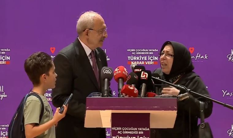 Son dakika Kemal Kılıçdaroğlu konuşurken seslendi Kürsüye çıkan yurttaş feryat