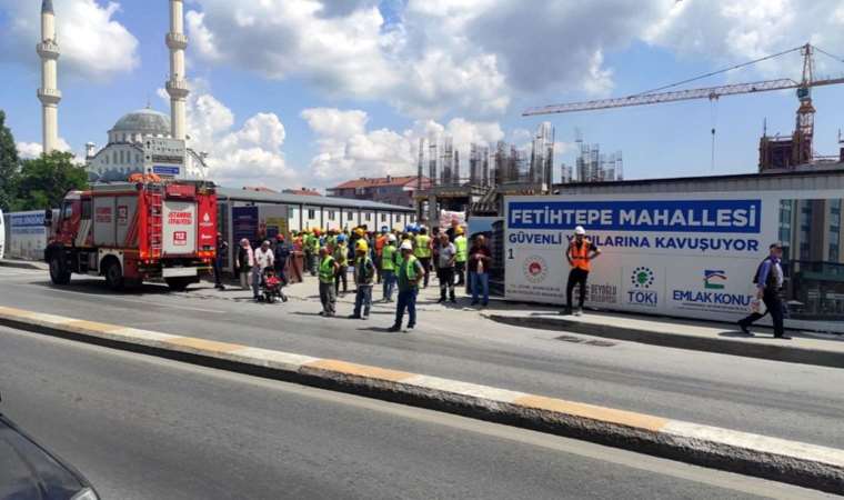 Beyoğlu'nda vincin çarptığı işçi ağır yaralandı!