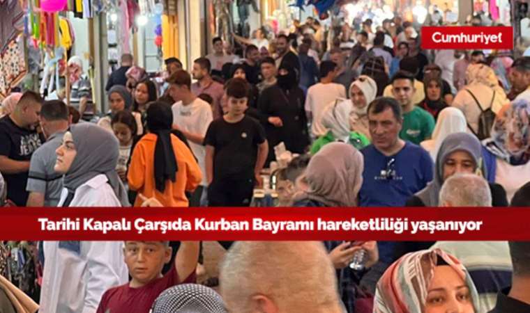 Tarihi Kapalıçarşıda Kurban Bayramı hareketliliği yaşanıyor