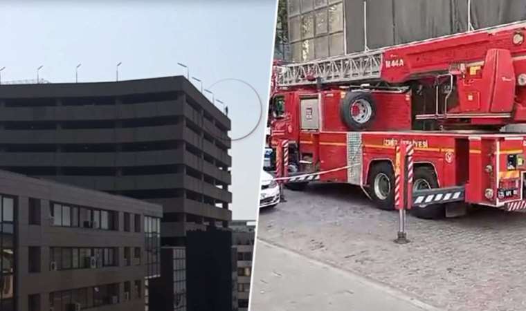 Onlarca metre yükseklikten kendini boşluğa bıraktı, itfaiye brandasının üzerine düştü