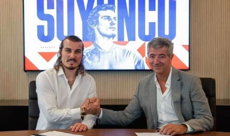 Atletico Madrid, Çağlar Söyüncü'yü basına tanıttı