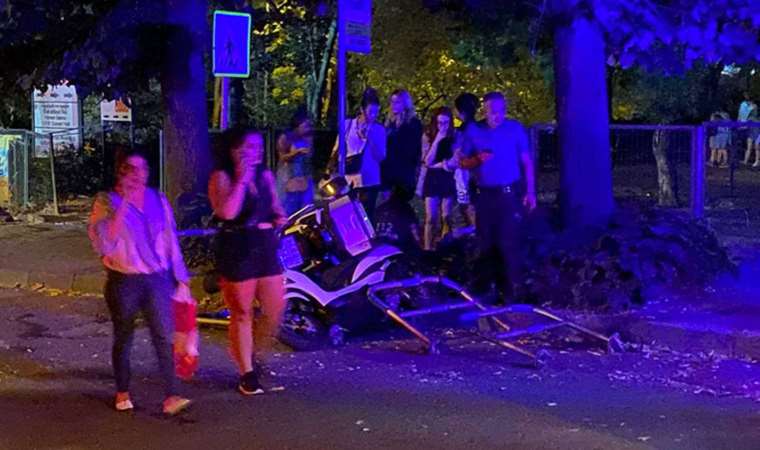 Şişli'de motosiklet kazası: Sürücü ölümden döndü