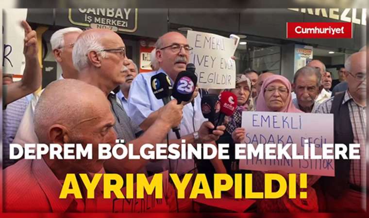 Emekliler maaş zamlarını protesto etti!