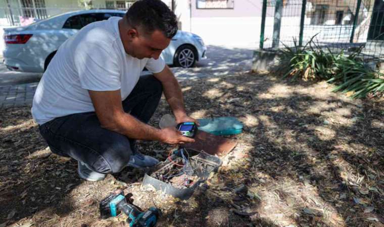 Çocuk parkı yakılmıştı... Aynı yerde bu kez de fıskiyeler kırıldı