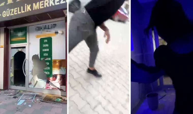 İstanbul'dan gelen baba 'masaj salonunu' bastı: Ortalık savaş alanına döndü