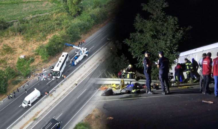 6 kişi ölmüştü... Denizli'deki korkunç kaza havadan görüntülendi