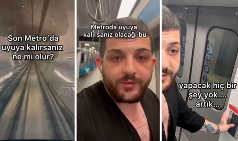 Yaşadıklarını videoya aldı: Son metroda uyuyakalırsanız ne olur?