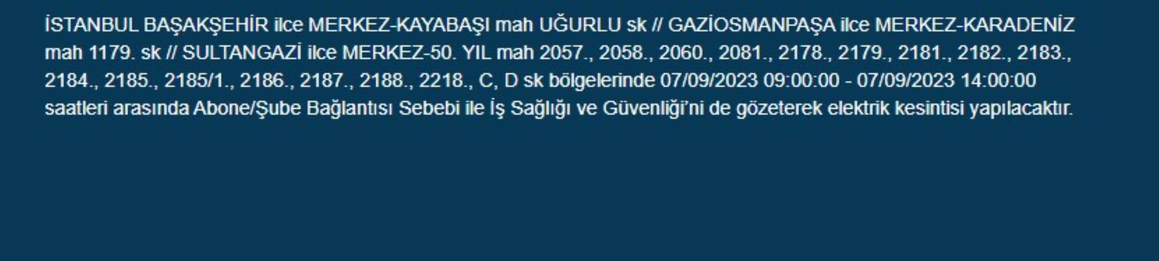 İstanbullular dikkat: 25 ilçede elektrik kesintisi