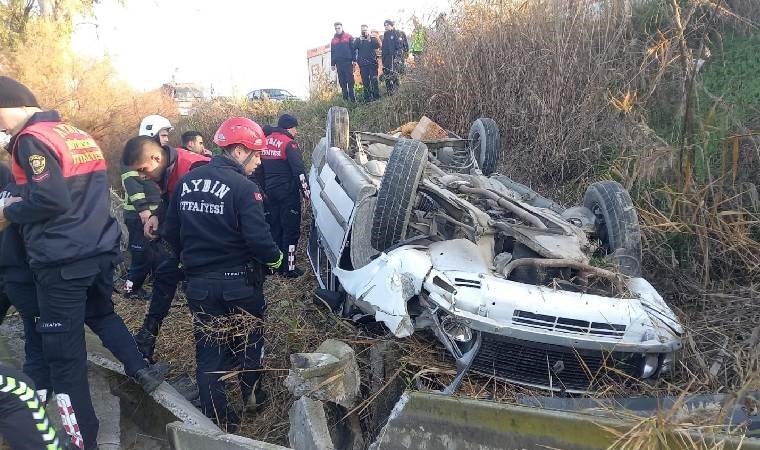 Feci kaza... Yoldan çıkan araç tarlaya uçtu: Yaralılar var!