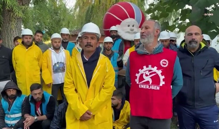 Soma'dan Ankara'ya yürüyen Fernas işçilerine Sivrihisar'da büyük destek