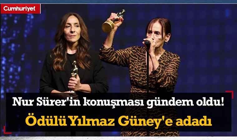 Nur Sürer'in konuşması gündem oldu!