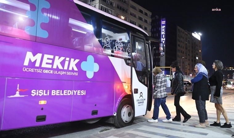 Şişli'de 'Mekik + Ücretsiz Gece Ulaşım Servisi' hizmete başladı