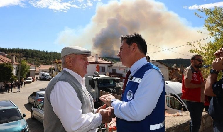 Muğla büyükşehir tüm gücüyle alevlere müdahale ediyor