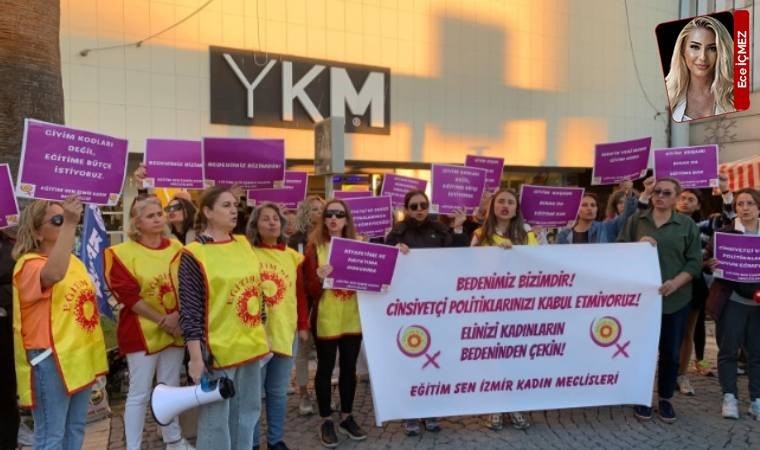 Eğitim Sen İzmir Kadın Meclisi, iktidarın cinsiyetçi kıyafet dayatmalarını protesto etti