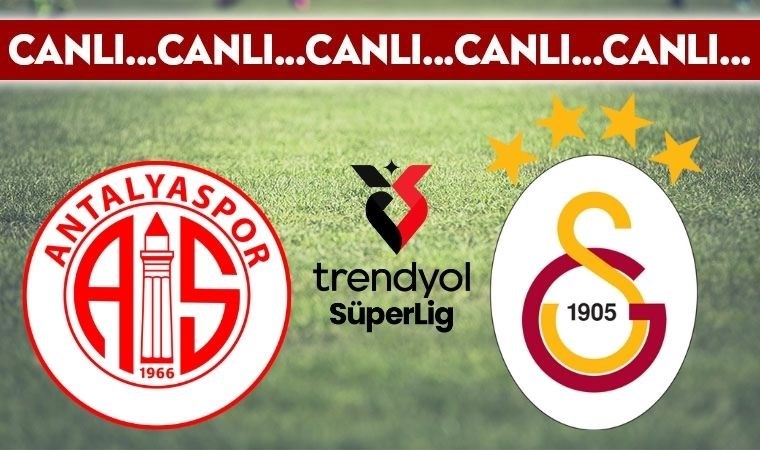 CANLI YAYIN: Antalyaspor - Galatasaray CANLI ANLATIM 2024-2025 sezonu Süper Lig 9. haftası