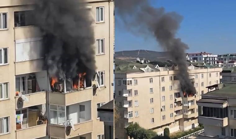 İstanbul'da panik anları: 5 katlı binada yangın!