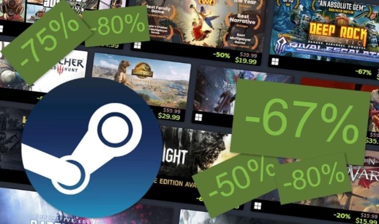 Steam'de bazı oyunlarda yüzde 90'a varan indirim