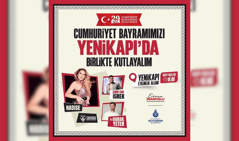 29 Ekim Cumhuriyet Bayramı konser takvimi 2024! 29 Ekim Cumhuriyet Bayramı'nda İstanbul'da hangi ilçede, kimin konseri var?