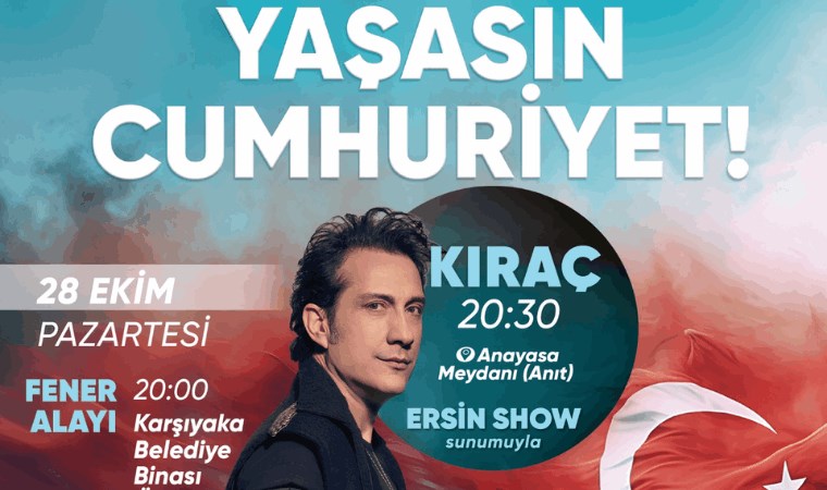 29 Ekim Cumhuriyet Bayramı konser takvimi 2024! 29 Ekim Cumhuriyet Bayramı'nda İzmir'de hangi ilçede, kimin konseri var?