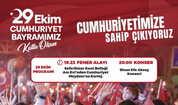 29 Ekim Cumhuriyet Bayramı konser takvimi 2024! 29 Ekim Cumhuriyet Bayramı'nda İzmir'de hangi ilçede, kimin konseri var?