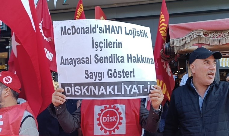 Eskişehir'de işçilerden protesto: Halkımızı Mc Donalds’ı boykota çağırıyoruz!