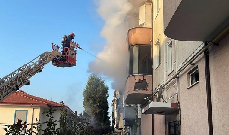 Sakarya'da balkonda piknik tüpü patladı!