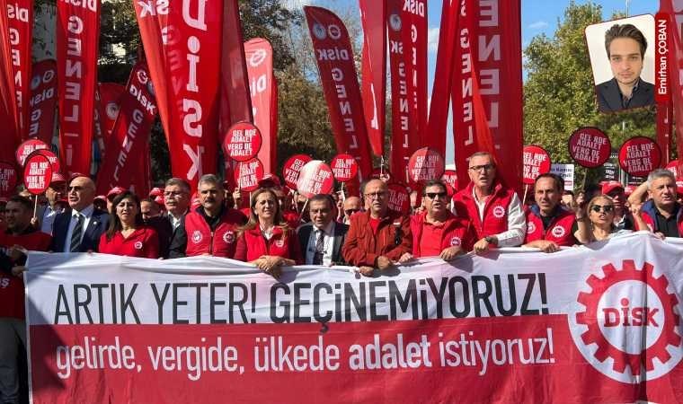 DİSK’in Ankara’da düzenlediği ‘Büyük İşçi Buluşması’nda iktidara seslenildi