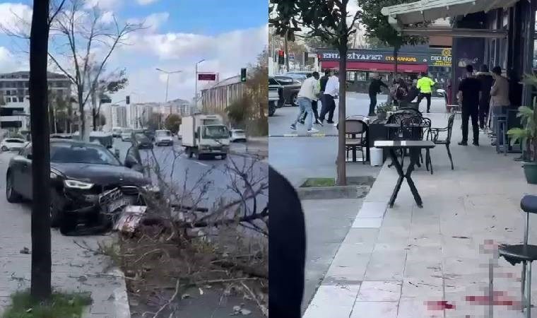 Kaza yaptılar, kavgaya devam ettiler: Polis havaya ateş açtı!