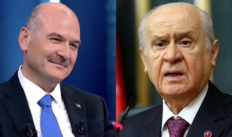 Süleyman Soylu elini öpmek istedi, Bahçeli izin vermedi