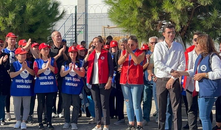 Sendikaya karşı fabrika kapatan patrona DİSK Genel Başkanı Arzu Çerkezoğlu’ndan tepki: Bu fabrikaya, sendikayı biz getireceğiz!