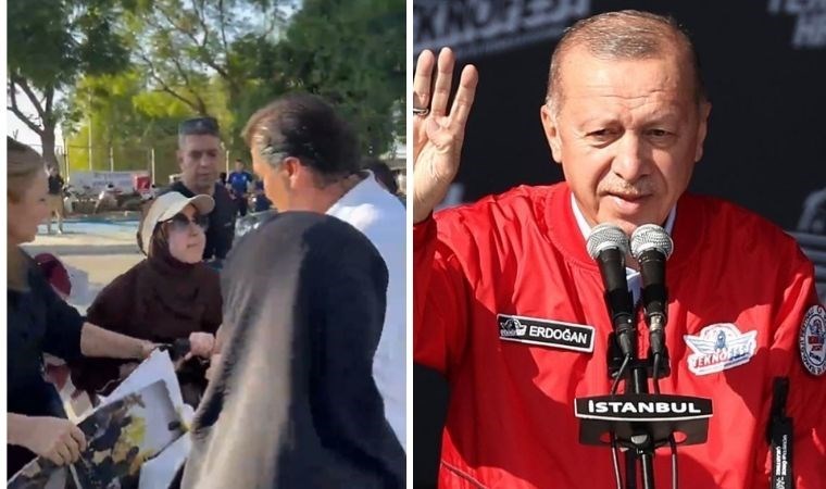 Erdoğan'a TEKNOFEST'te 'İsrail ile ticaret' protestosu!