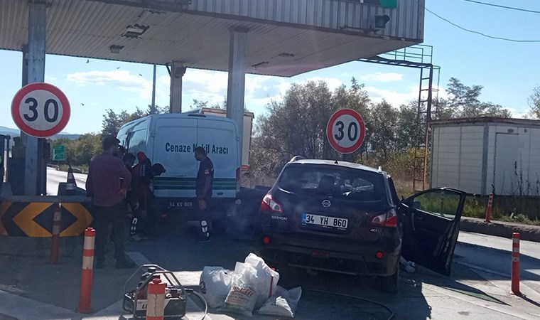 Bolu gişelerde feci kaza: 1 ölü, 1 yaralı