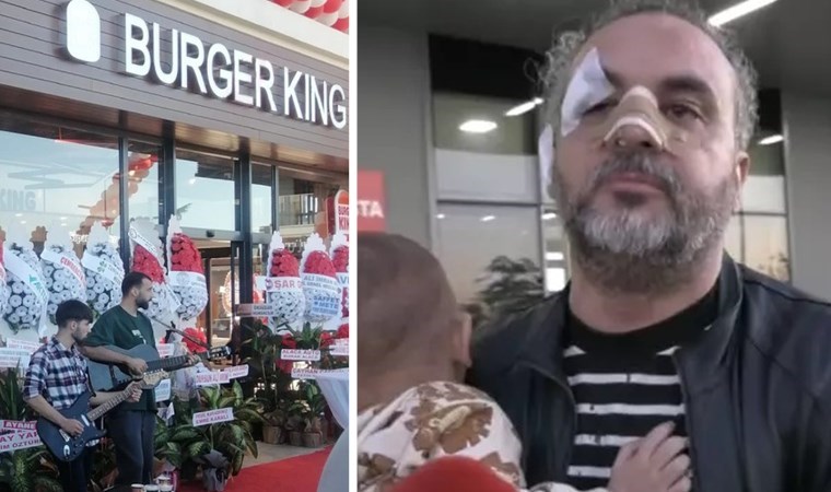 AKP, Burger King açılışına çelenk gönderdi: İsrail protestosu yapan öğretim görevlisi 10 kişinin saldırısına uğradı