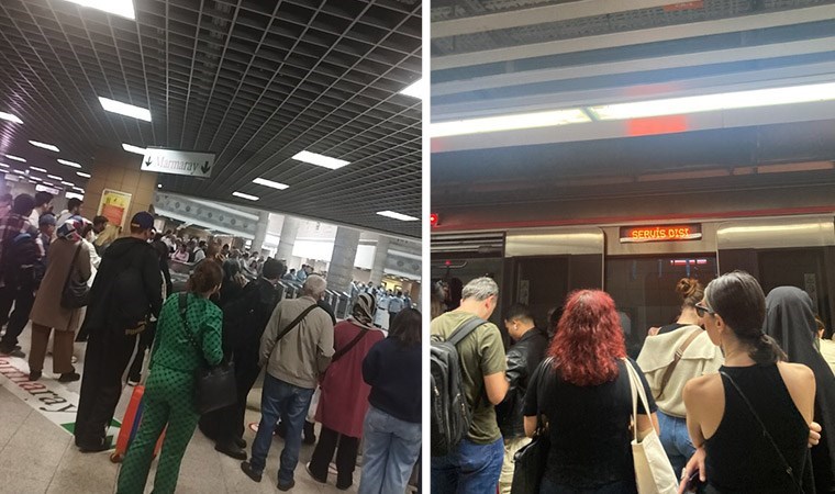 Marmaray'da teknik arıza: Seferler durdu