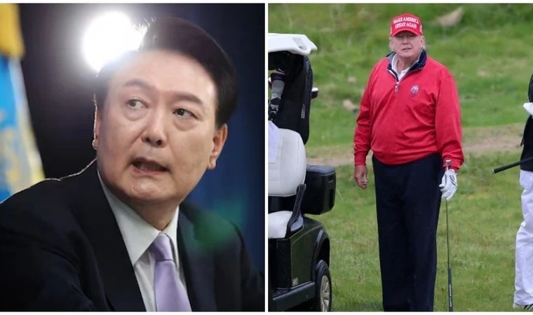 Güney Kore'de Trump hazırlığı: Golf pratiğine başladı