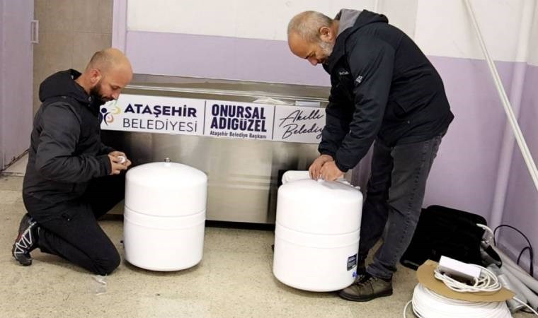 Ataşehir Belediyesi'nden okullara su arıtma cihazları