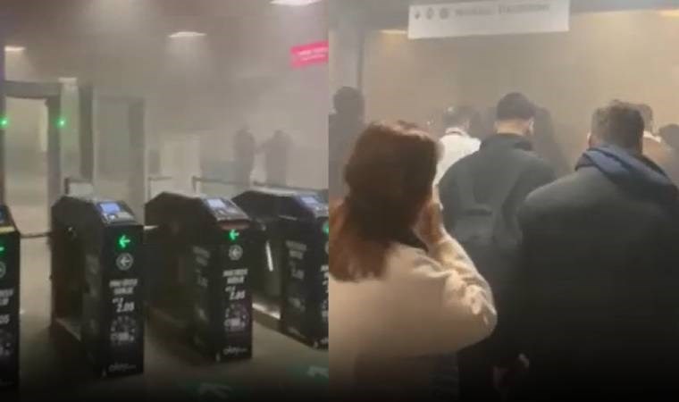 İstanbul'da metro yangını